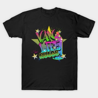 Van Life Rules Graffiti Design T-Shirt